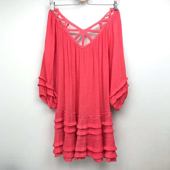 Umgee | Ruffled Boho Tunic Ruffle Dress - Picture 8 of 8